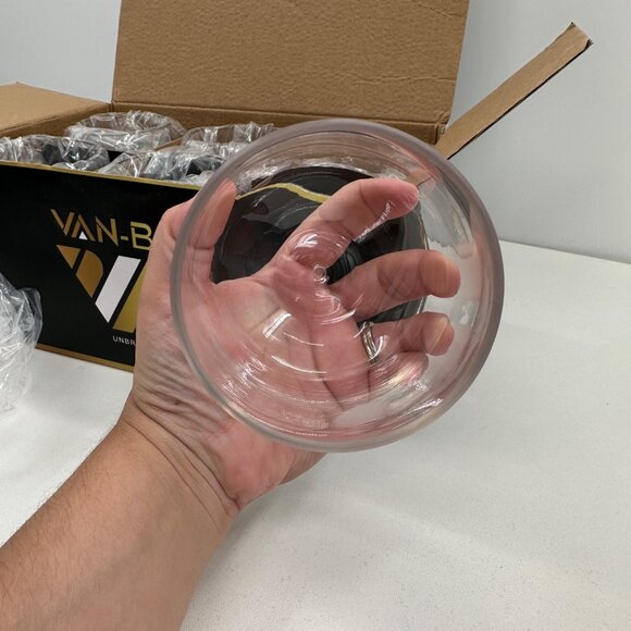Van-Bar Unbreakable Barware 6 16 Ounce Stemless Reusable Plastic Wine Glasses - Picture 6 of 9